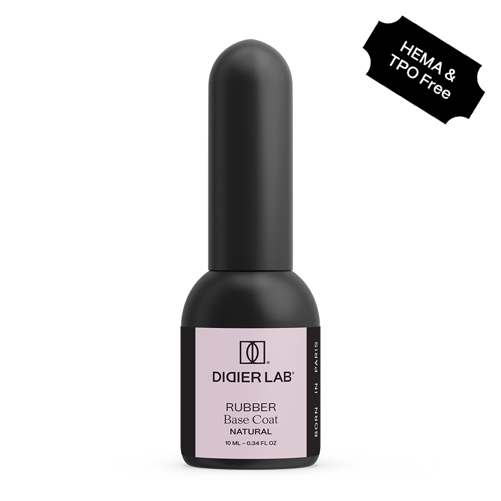 Rubber base coat "Didier Lab", natural, HEMA och and TPO-fri, 10ml