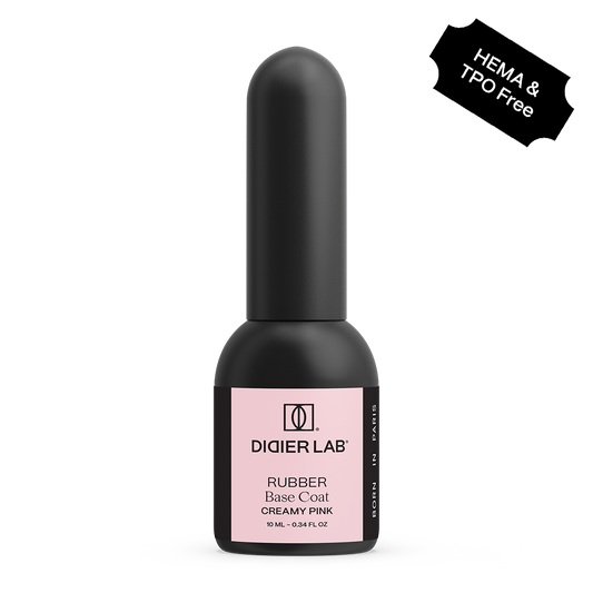 Gel polish, Rubber base coat, creamy pink, HEMA och TPO-fri 10ml
