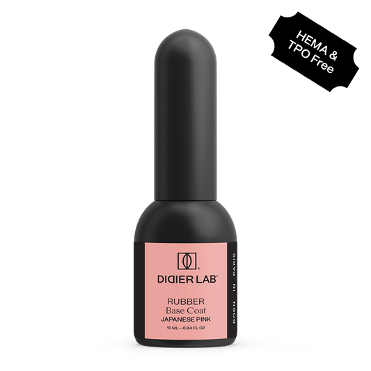 Gel polish, Rubber base coat, Japanese pink , HEMA och TPO-fri, 10ml