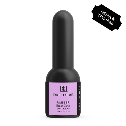 Gel polish, Rubber base coat, soft lilac , HEMA och TPO-fri, 10ml