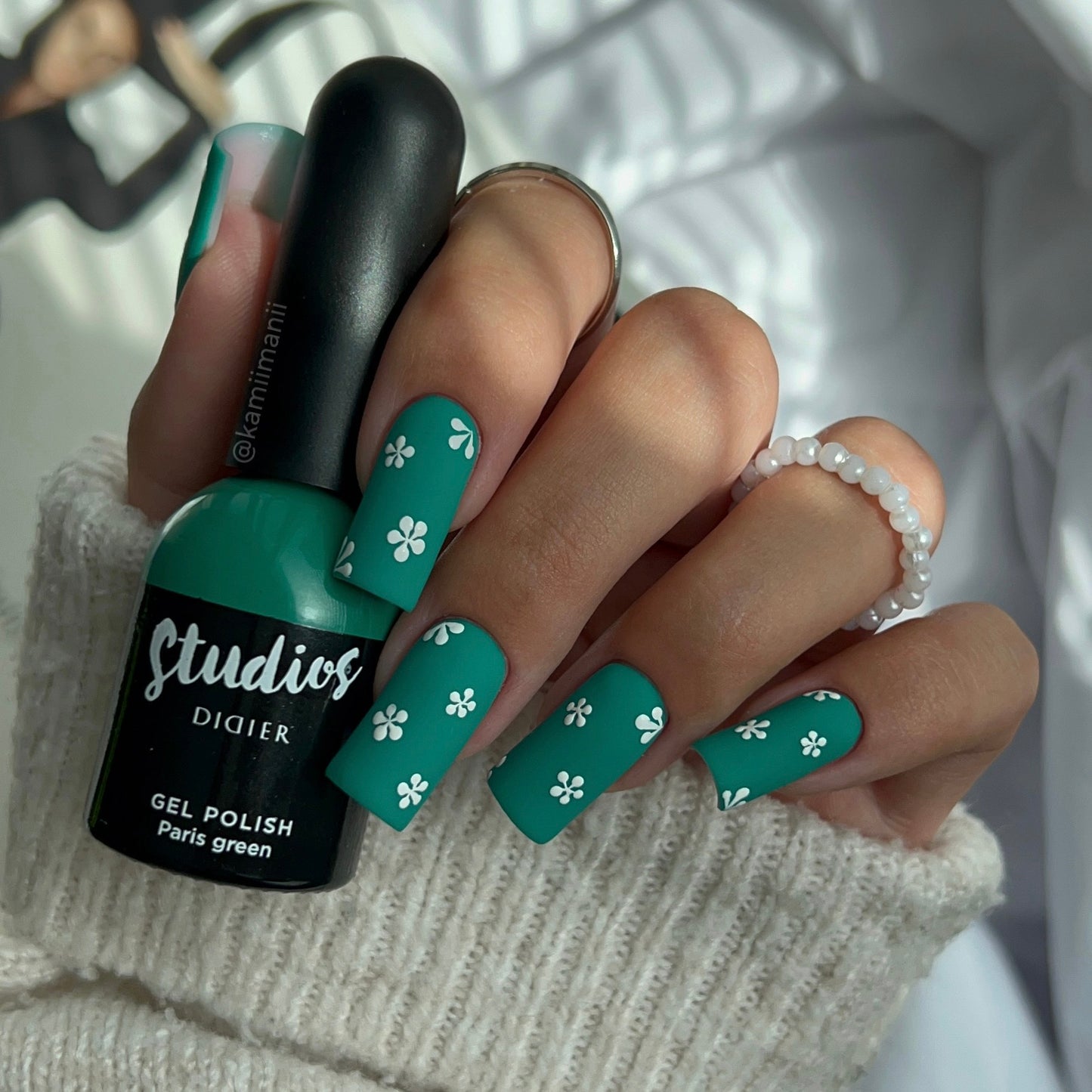 Gel polish "Studios Didier", Paris green, TPO-fri, 8ml
