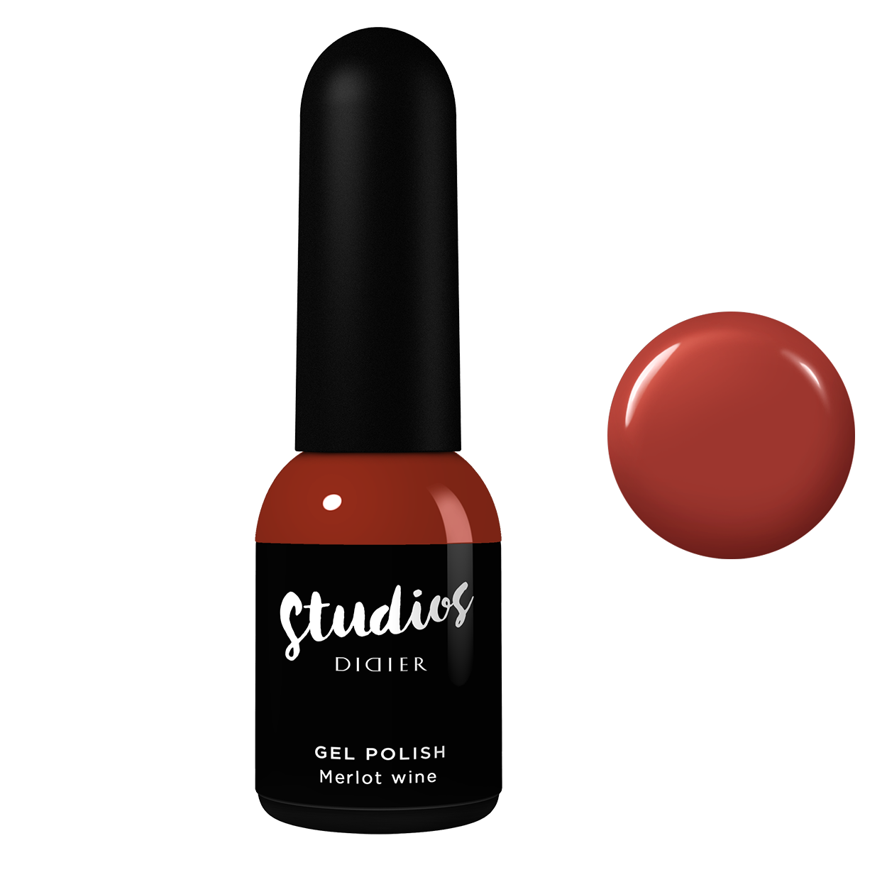 Gel polish "Studios Didier", Merlot wine, TPO-fri, 8ml
