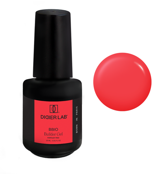 Builder Gel BBIO "Didier Lab" Ferrary Red,HEMA och TPO-fri 15ml