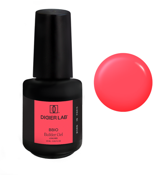Builder Gel BBIO "Didier Lab" Love Red,HEMA och TPO-fri15ml