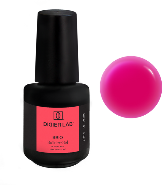 Builder Gel BBIO "Didier Lab" Rose Glass,HEMA och TPO-fri 15ml