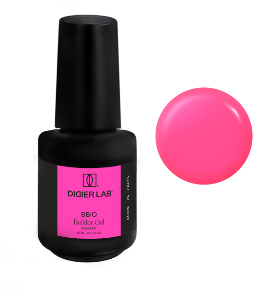Builder Gel BBIO "Didier Lab" Rose Life,HEMA och TPO-fri 15ml