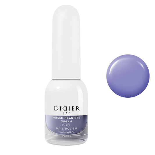 Green reactive, vegan nail polish "Didier Lab", brave, 10ml