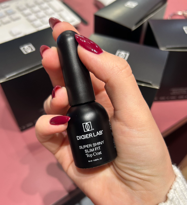 UV Top Coat, Slim Fit Super Shiny, No Wipe, Hema & TPO free, Didier Lab, 10ml
