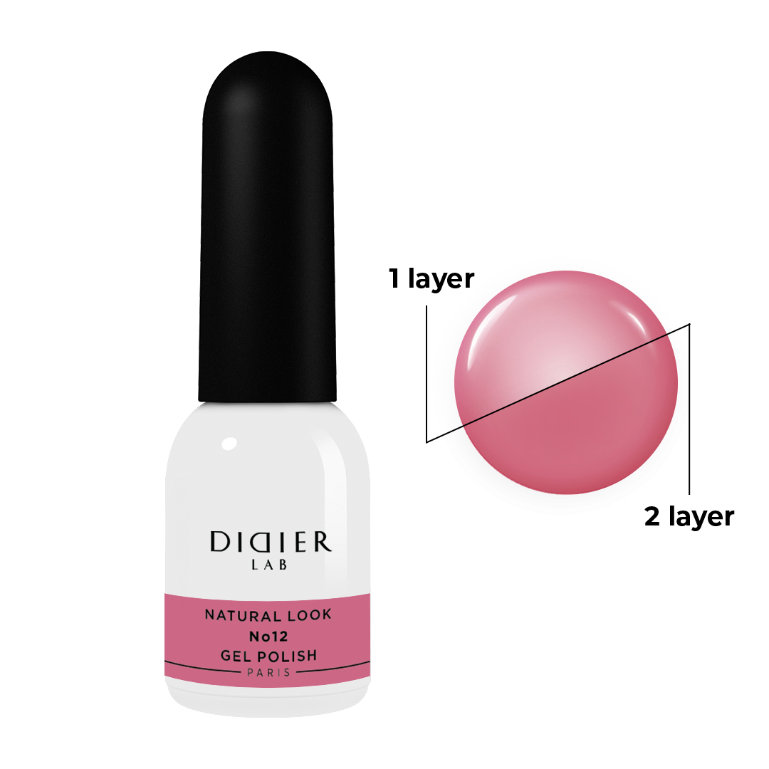 Gel polish "Didier Lab", Natural look, HEMA och TPO-fri, No12
