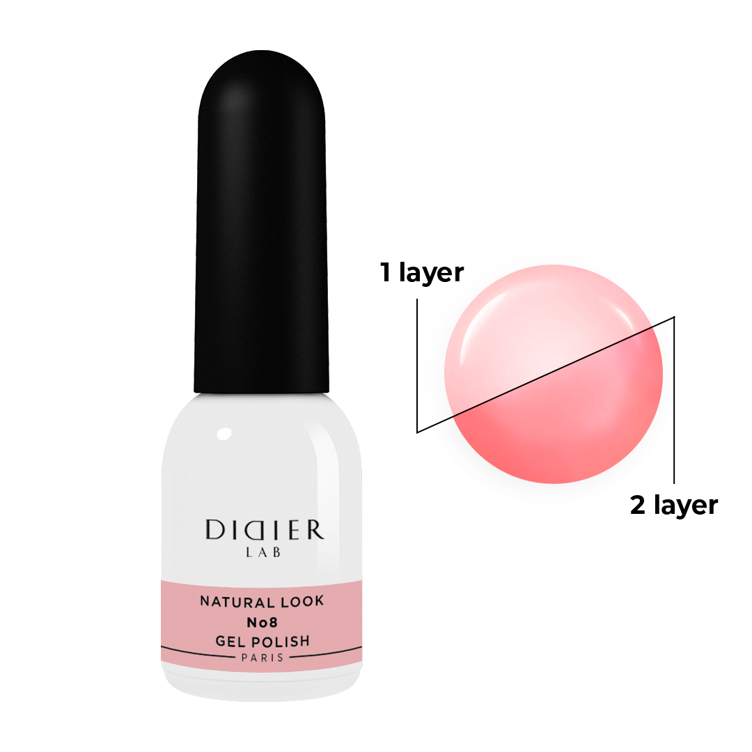 Gel polish "Didier Lab", Natural look, No8, HEMA och TPO-fri