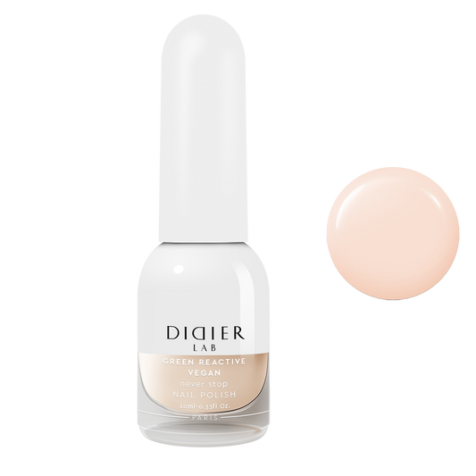 Green reactive, vegan nail polish "Didier Lab", never stop, 10ml