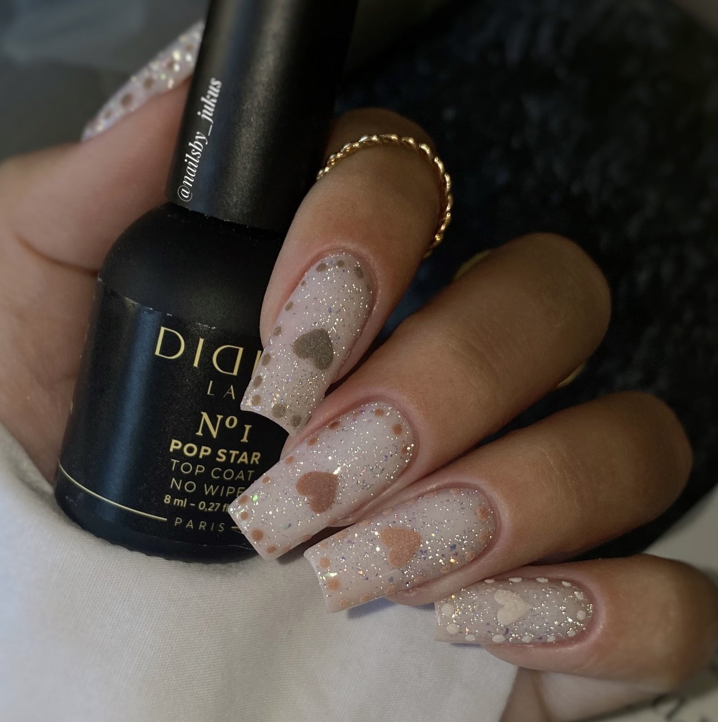 Gel polish Top coat no wipe "Didier Lab", Pop Star, HEMA och TPO-fri, No1