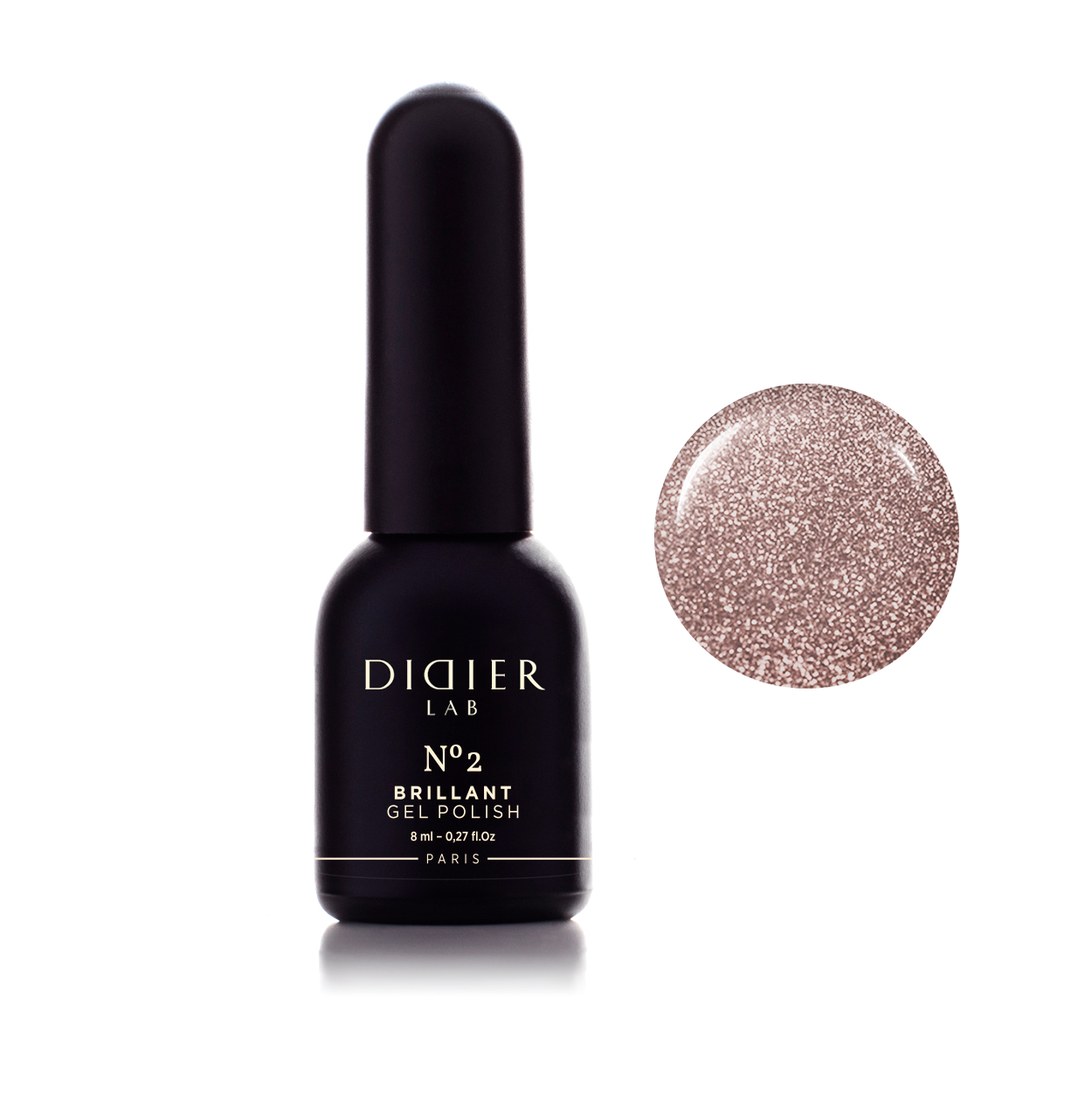 Gel polish "Didier Lab", Brillant, No2, 8ml