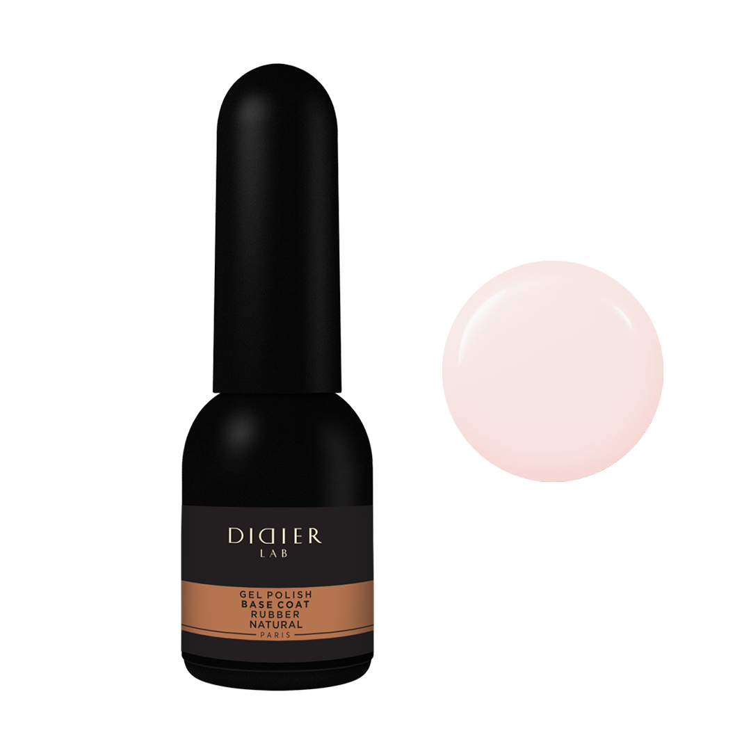 Rubber base coat "Didier Lab", natural, HEMA och and TPO-fri, 10ml