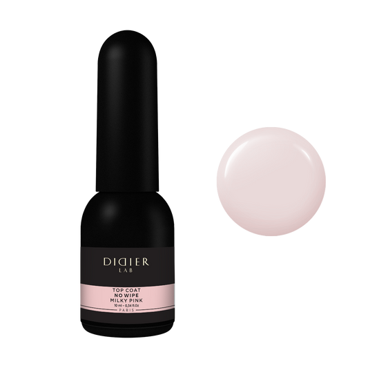 Top coat no wipe "Didier lab", Milky Pink, HEMA och TPO-fri, 10ml