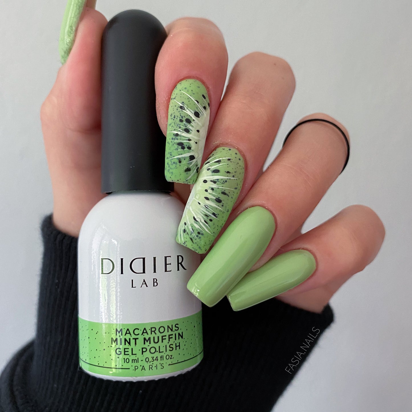 Gel polish "Didier Lab", Macarons, Mint Muffin,HEMA och TPO-fri 10 ml