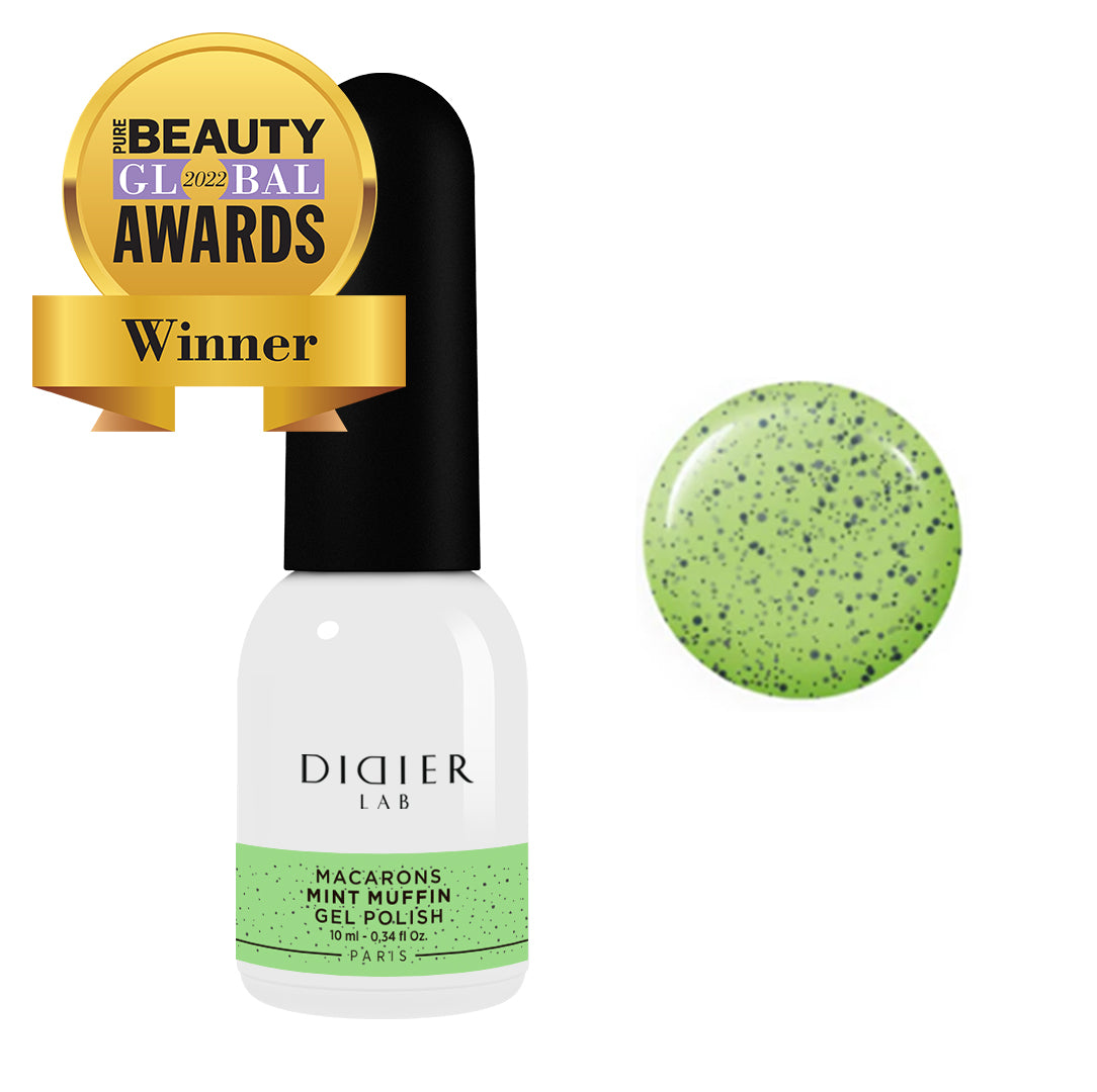 Gel polish "Didier Lab", Macarons, Mint Muffin,HEMA och TPO-fri 10 ml