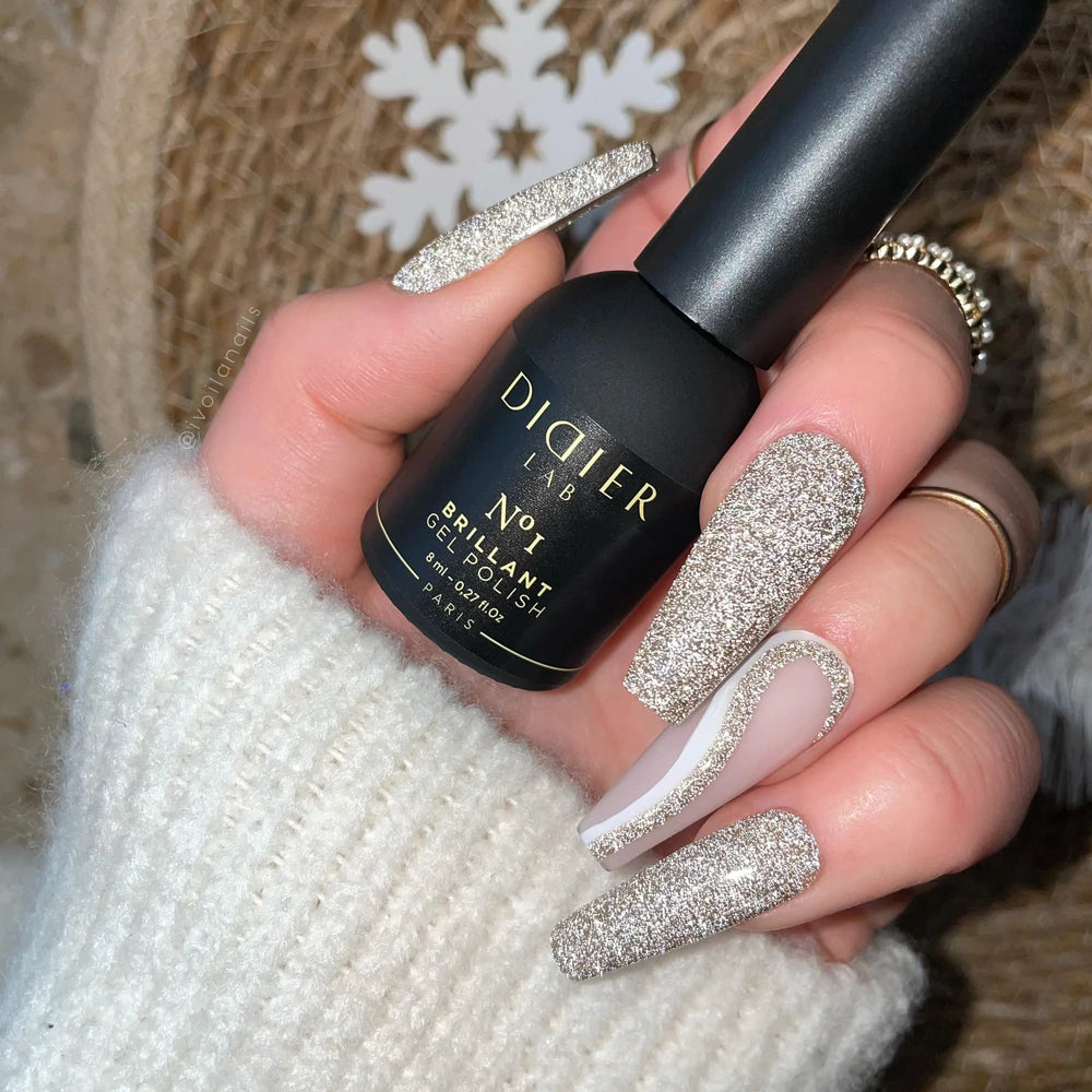 Gel polish "Didier Lab", Brillant, No1,HEMA och TPO-fri 8ml