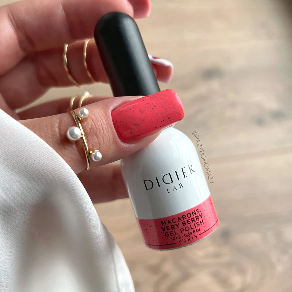 Gel polish "Didier Lab", Macarons, Very Berry,HEMA och TPO-fri 10 ml