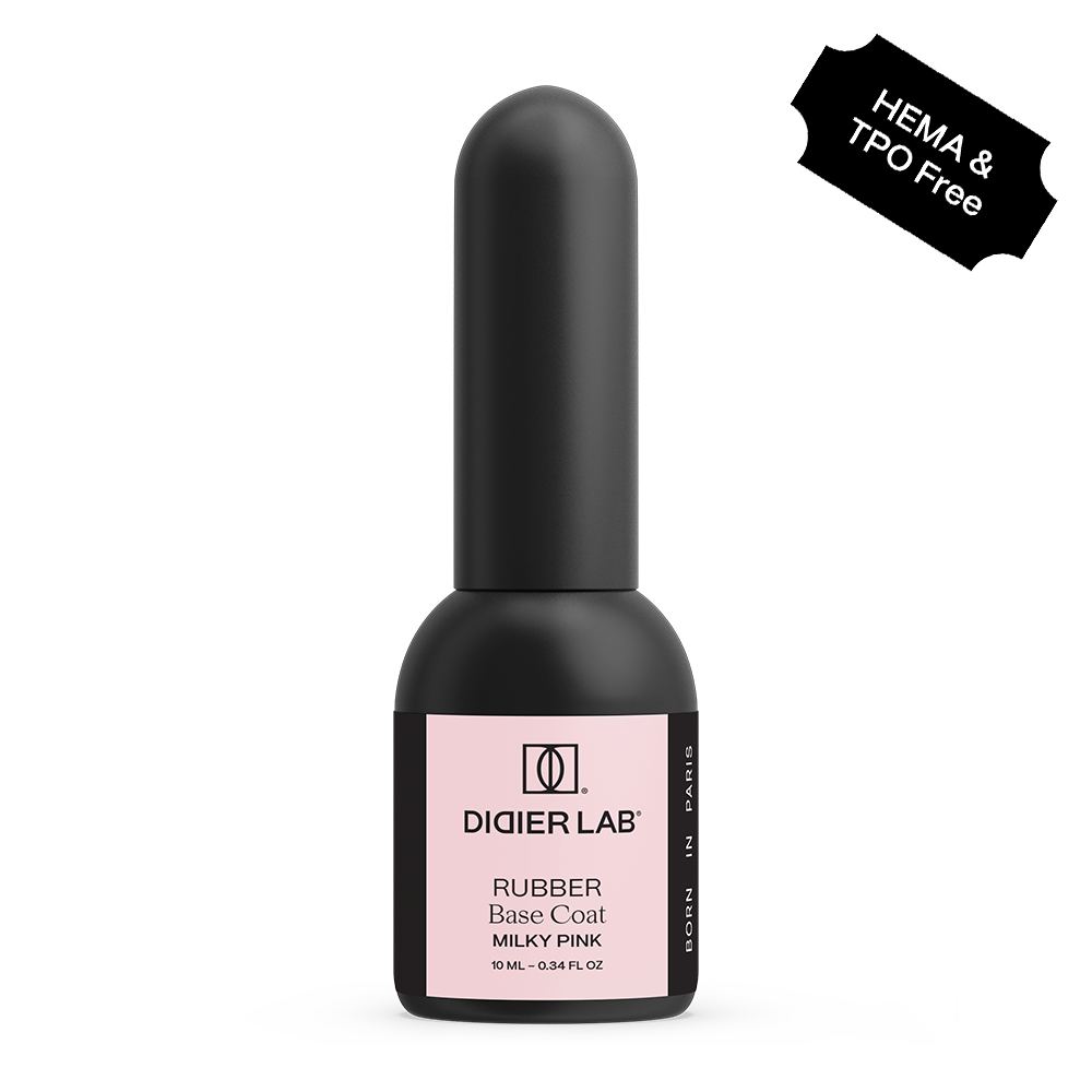 Gel polish, Rubber base coat, milky pink, HEMA och and TPO-fri, 10ml