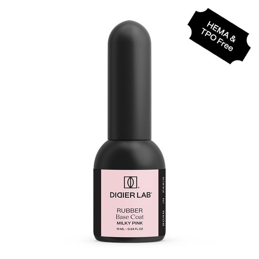 Gel polish, Rubber base coat, milky pink, HEMA och and TPO-fri, 10ml
