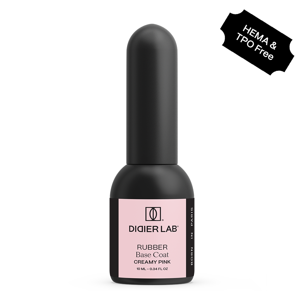 Gel polish, Rubber base coat, creamy pink, HEMA och TPO-fri 10ml