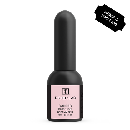 Gel polish, Rubber base coat, creamy pink, HEMA och TPO-fri 10ml