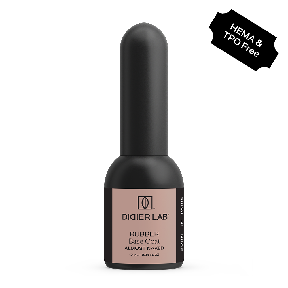 Gel polish, Rubber base coat, almost naked, HEMA och TPO-fri 10ml