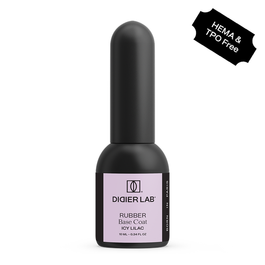 Gel polish, Rubber base coat, icy lilac , 10ml