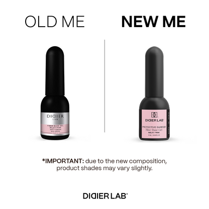 Fiber base gel "Didier Lab", Milky Pink, 10ml
