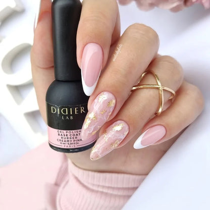 Rubber Base Coat, Creamy Pink, HEMA & TPO-fri, DidierLab, 10 ml