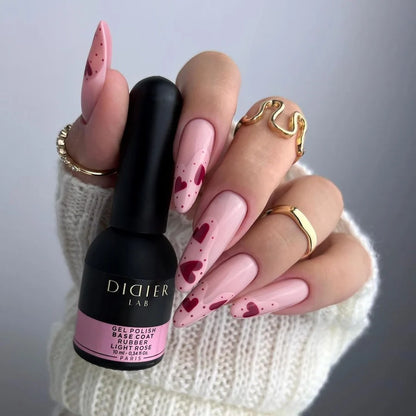 Rubber Base Coat, Light Rose, HEMA & TPO-fri, DidierLab, 10 ml