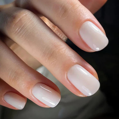 Gel polish, Rubber base coat, light white, 10ml