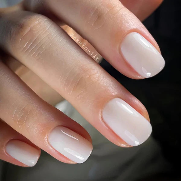 Gel polish, Rubber base coat, light white, 10ml