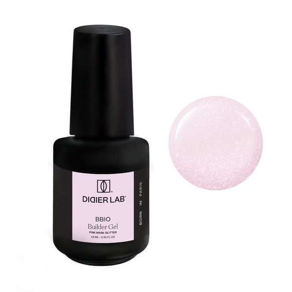 Builder Gel BBIO "Didier Lab" Pink Mask Glitter, 15ml