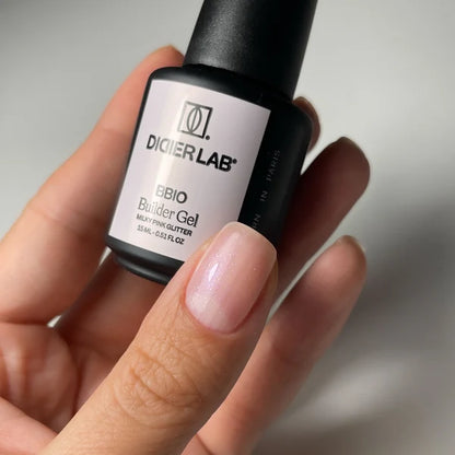 BBIO Builder Gel In Bottle - Pink Mask Glitter, 15 ml