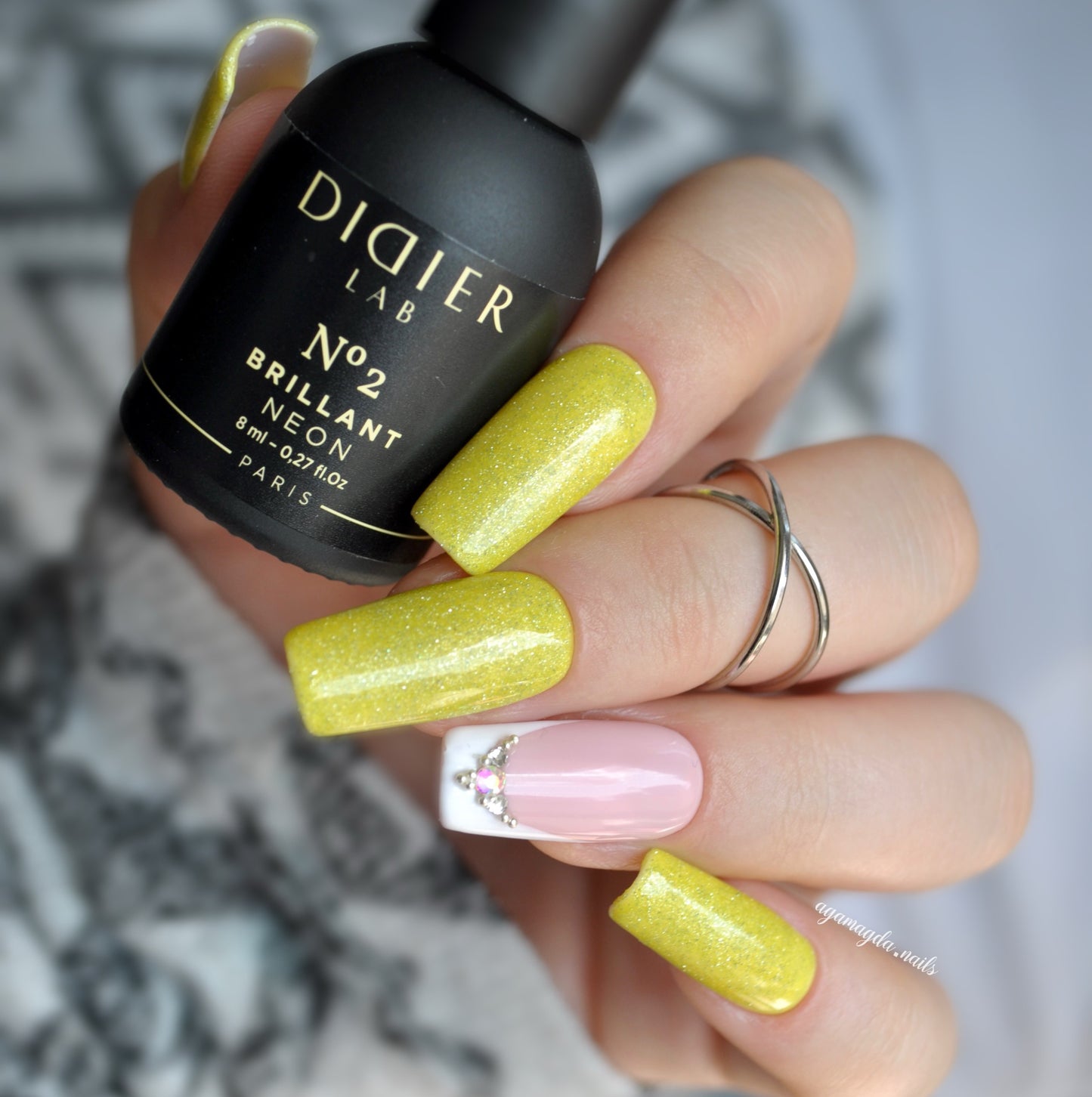 Gel polish "Didier Lab", Brillant NEON, No2,HEMA och TPO-fri 8ml
