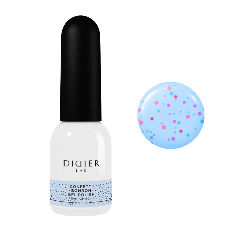 Gel polish "Didier Lab", Confetti, Bonbon, 10ml