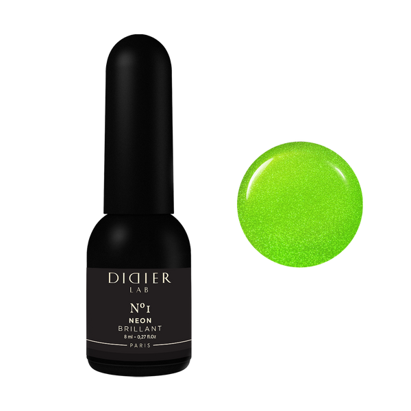 Gel polish "Didier Lab", Brillant NEON, No1, 8ml