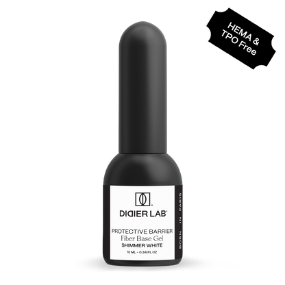 Fiber base gel "Didier Lab", Shimmer White, HEMA och TPO-fri,10ml