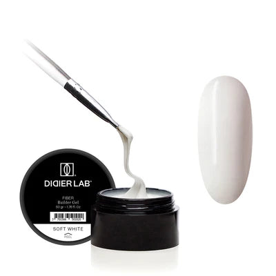 Fiber builder gel "Didier Lab", Soft white, 50gr