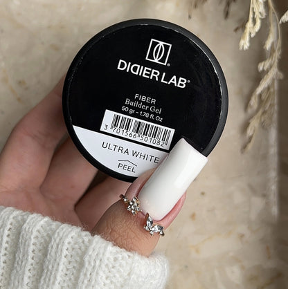 Fiber builder gel "Didier Lab", Ultra white,v 50gr