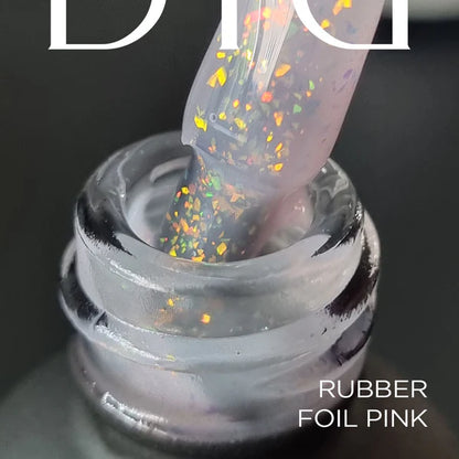 Gel polish, Rubber base foil, pink, TPO-fri, 10ml