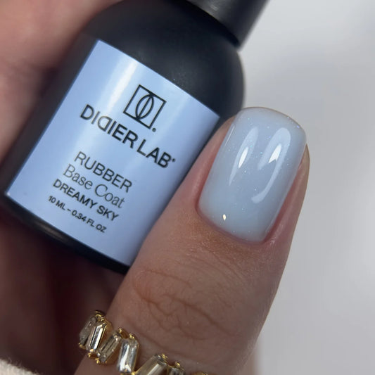 Rubber Base Coat, Dreamy Sky, HEMA & TPO-fri, DidierLab, 10 ml