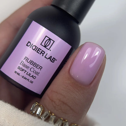 Rubber Base Coat, Soft Lilac, HEMA & TPO-fri, DidierLab, 10 ml