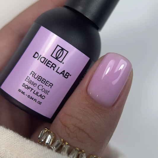 Rubber Base Coat, Soft Lilac, HEMA & TPO-fri, DidierLab, 10 ml