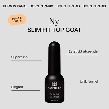 Top coat no wipe "Didier lab", Slim Fit, HEMA och TPO-fri, 10ml