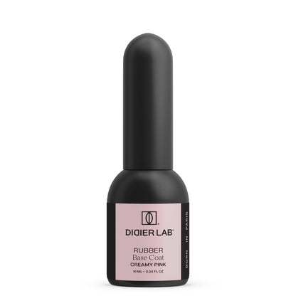 Gel polish, Rubber base coat, creamy pink, 10ml