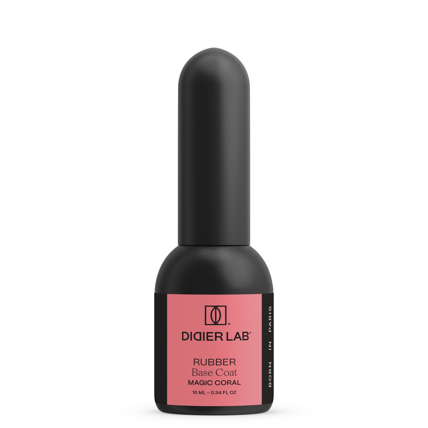 Gel polish, Rubber base coat, magic coral, 10ml