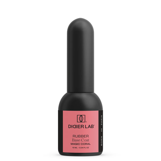 Gel polish, Rubber base coat, magic coral, 10ml